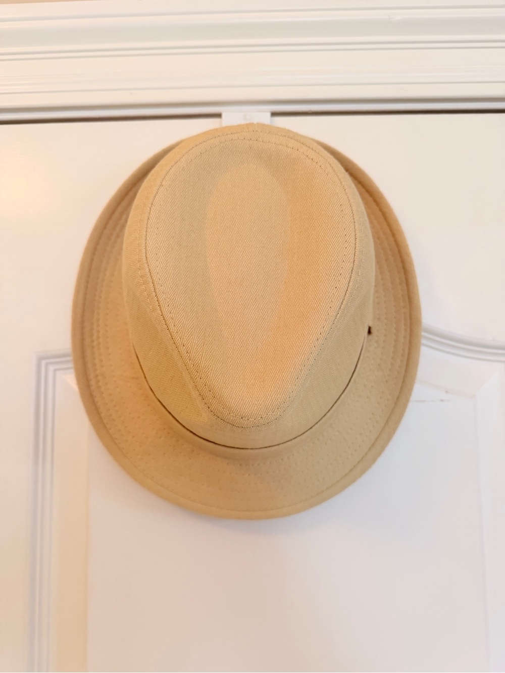 Mirmaru Men's Fedora Hat in Beige - 100% Cotton